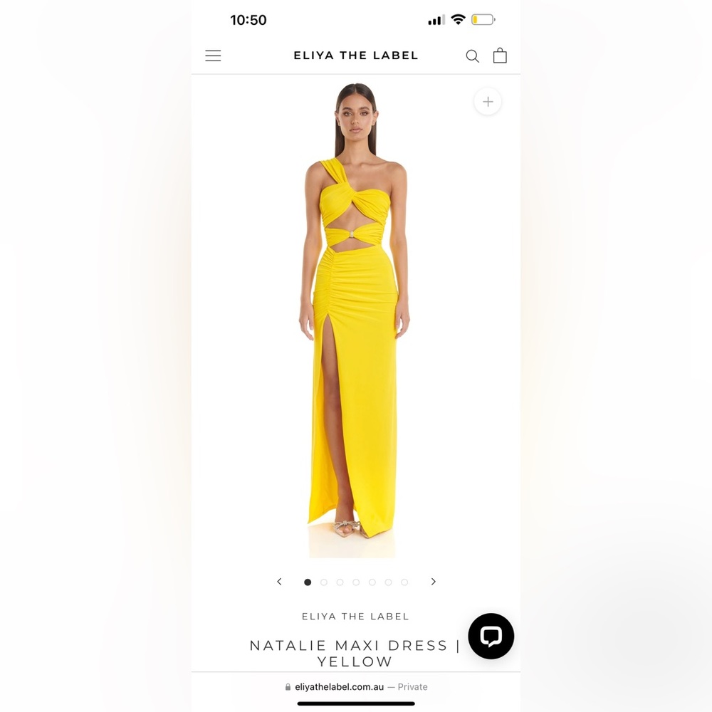 Yellow maxi dress/gown